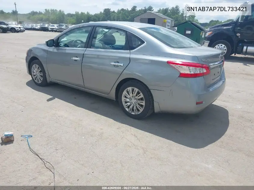 2013 Nissan Sentra Sv VIN: 3N1AB7AP7DL733421 Lot: 42609308