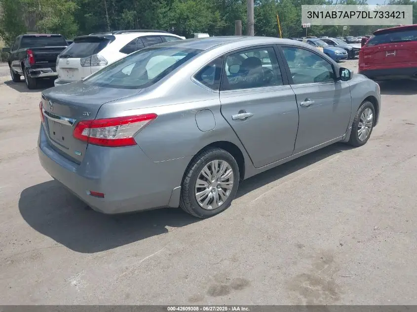 2013 Nissan Sentra Sv VIN: 3N1AB7AP7DL733421 Lot: 42609308