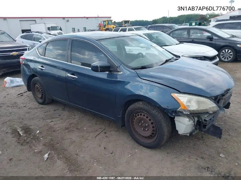 2013 Nissan Sentra S VIN: 3N1AB7AP6DL776700 Lot: 42611597