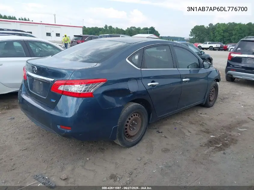 2013 Nissan Sentra S VIN: 3N1AB7AP6DL776700 Lot: 42611597