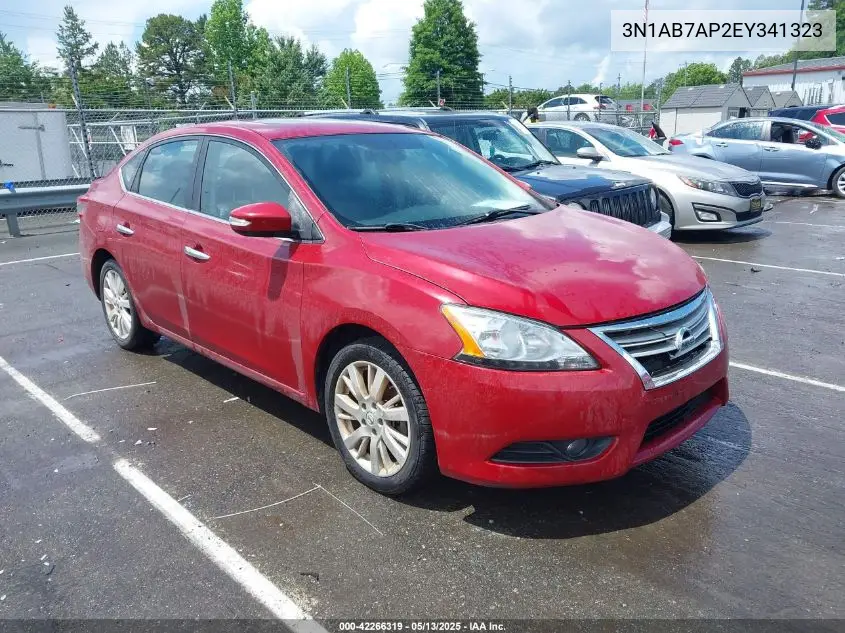 2014 Nissan Sentra Sl VIN: 3N1AB7AP2EY341323 Lot: 42266319