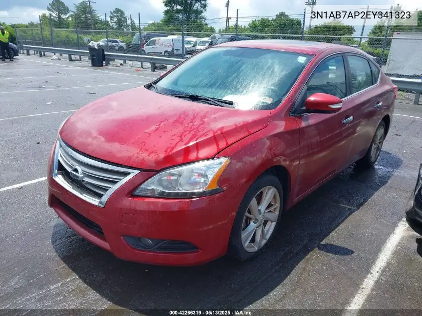 2014 Nissan Sentra Sl VIN: 3N1AB7AP2EY341323 Lot: 42266319