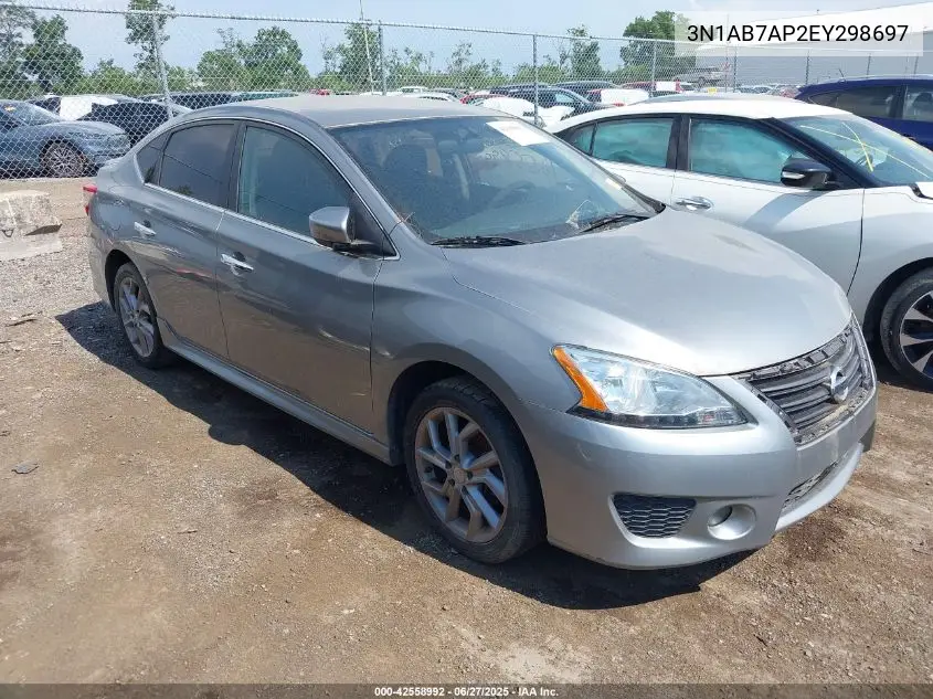 2014 Nissan Sentra S/Sv/Sr/Sl VIN: 3N1AB7AP2EY298697 Lot: 42558992