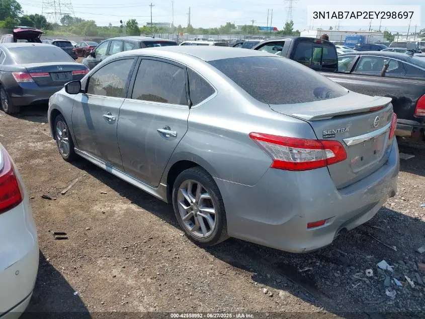 2014 Nissan Sentra S/Sv/Sr/Sl VIN: 3N1AB7AP2EY298697 Lot: 42558992