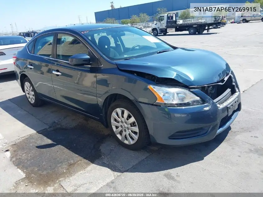 3N1AB7AP6EY269915 2014 Nissan Sentra S