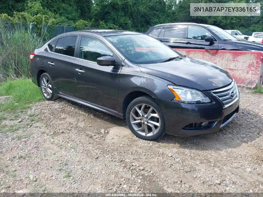 2014 Nissan Sentra Sr VIN: 3N1AB7AP7EY336165 Lot: 42638863