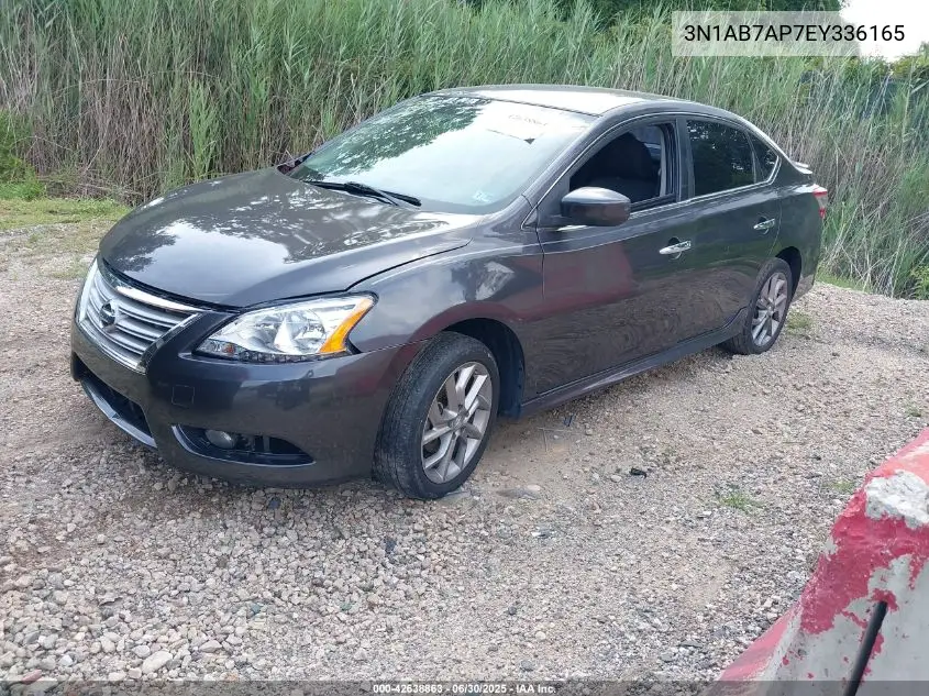 2014 Nissan Sentra Sr VIN: 3N1AB7AP7EY336165 Lot: 42638863