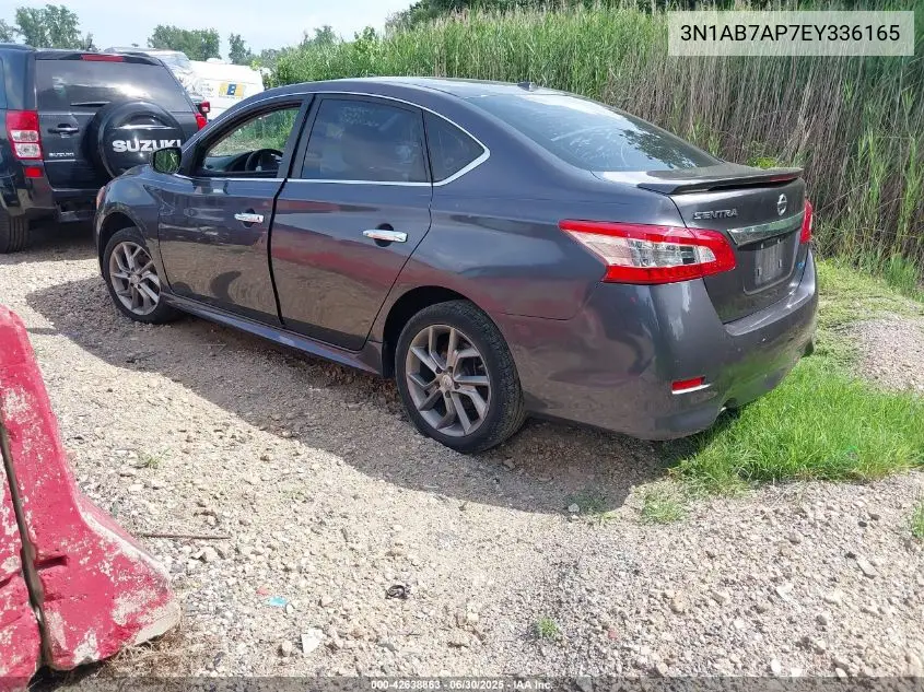 2014 Nissan Sentra Sr VIN: 3N1AB7AP7EY336165 Lot: 42638863