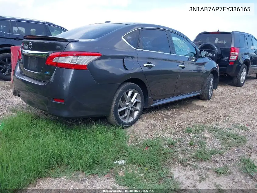 2014 Nissan Sentra Sr VIN: 3N1AB7AP7EY336165 Lot: 42638863