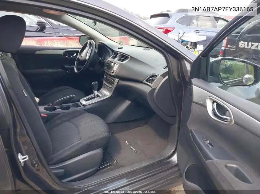2014 Nissan Sentra Sr VIN: 3N1AB7AP7EY336165 Lot: 42638863