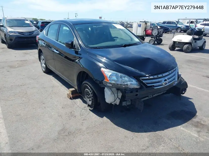 2014 Nissan Sentra Sv VIN: 3N1AB7AP7EY279448 Lot: 42812987