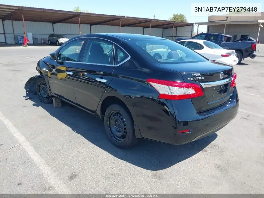 2014 Nissan Sentra Sv VIN: 3N1AB7AP7EY279448 Lot: 42812987