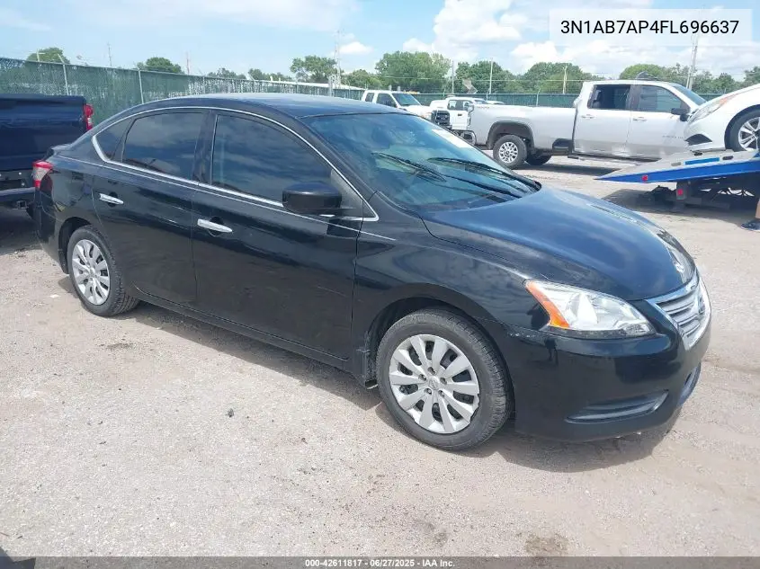 2015 Nissan Sentra Sv VIN: 3N1AB7AP4FL696637 Lot: 42611817
