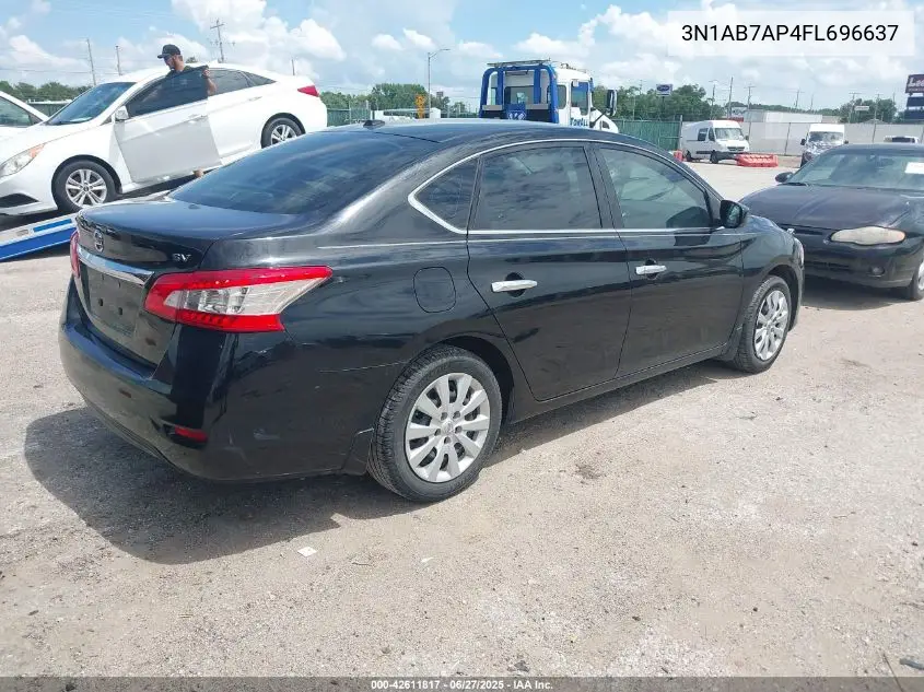2015 Nissan Sentra Sv VIN: 3N1AB7AP4FL696637 Lot: 42611817