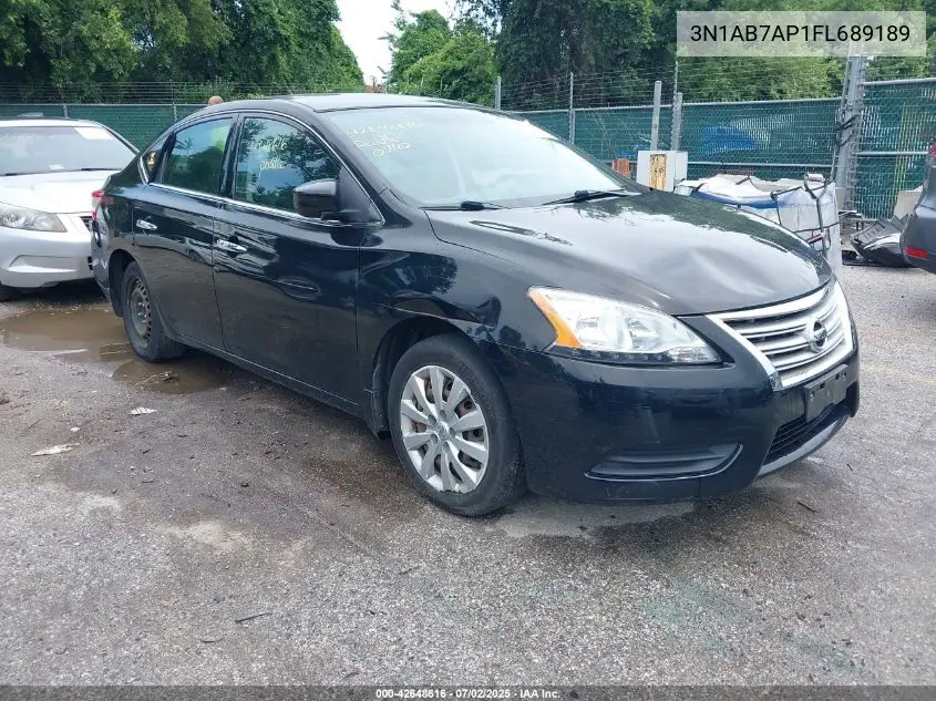 2015 Nissan Sentra Sv VIN: 3N1AB7AP1FL689189 Lot: 42648616