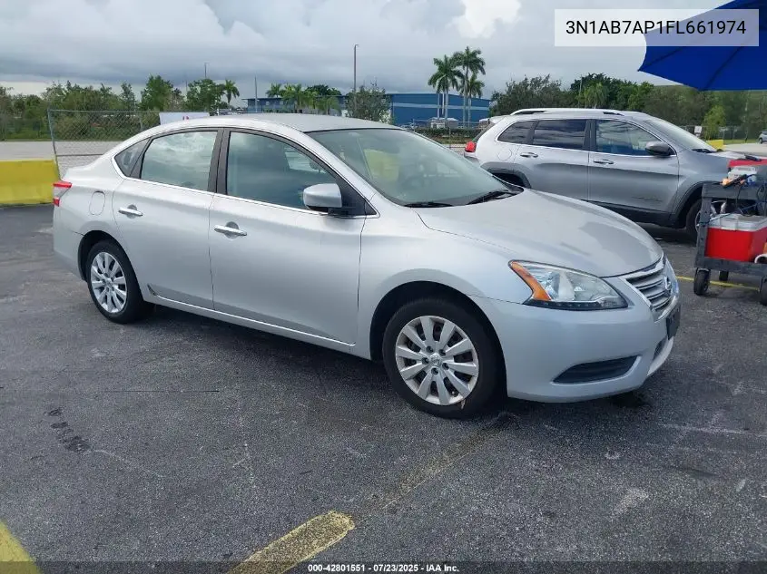 2015 Nissan Sentra Fe+ S/S/Sl/Sr/Sv VIN: 3N1AB7AP1FL661974 Lot: 42801551