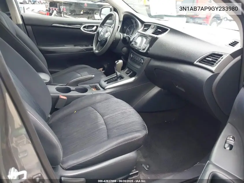 3N1AB7AP9GY233980 2016 Nissan Sentra Sv