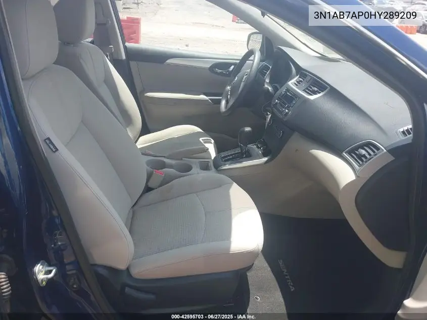 2017 Nissan Sentra S VIN: 3N1AB7AP0HY289209 Lot: 42595703