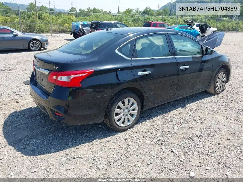 2017 Nissan Sentra Sv VIN: 3N1AB7AP5HL704389 Lot: 42799885