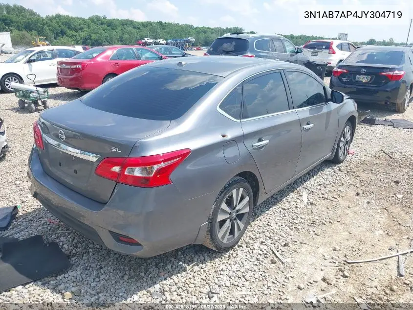 2018 Nissan Sentra Sl VIN: 3N1AB7AP4JY304719 Lot: 42618199