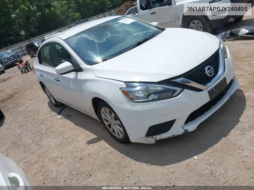 2018 Nissan Sentra Sv VIN: 3N1AB7AP0JY240405 Lot: 42623959