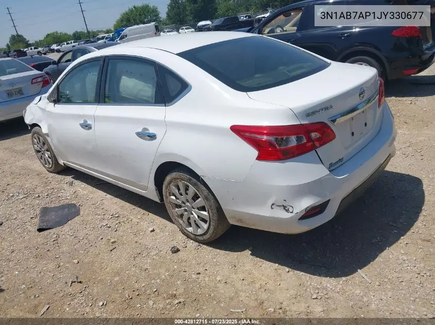 2018 Nissan Sentra S VIN: 3N1AB7AP1JY330677 Lot: 42812715