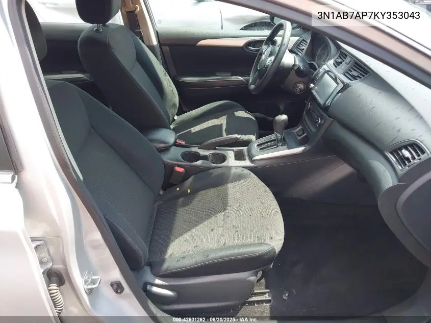 2019 Nissan Sentra S VIN: 3N1AB7AP7KY353043 Lot: 42601262