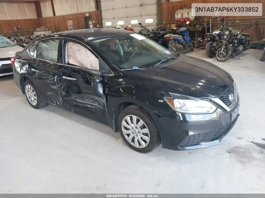 2019 Nissan Sentra S VIN: 3N1AB7AP6KY333852 Lot: 42797975