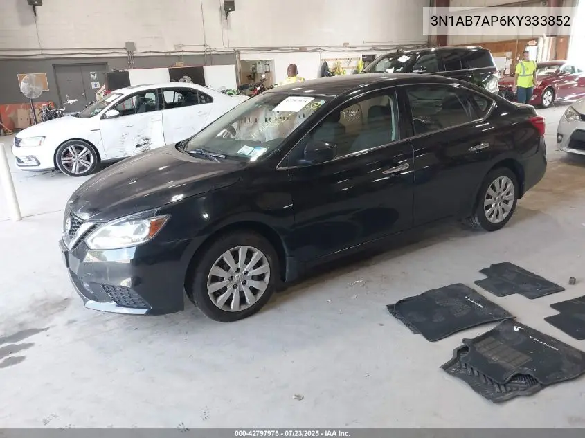 2019 Nissan Sentra S VIN: 3N1AB7AP6KY333852 Lot: 42797975