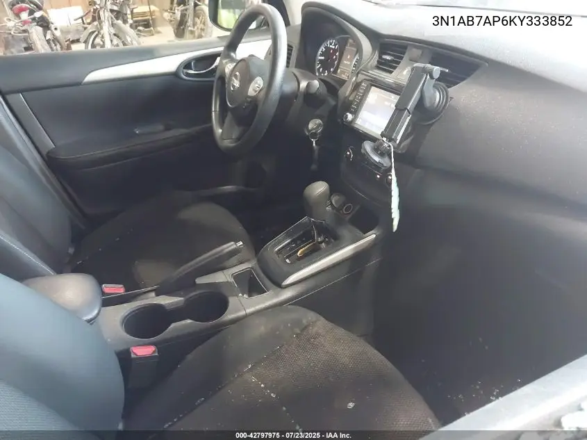 2019 Nissan Sentra S VIN: 3N1AB7AP6KY333852 Lot: 42797975