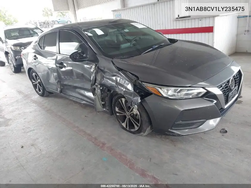 2020 Nissan Sentra Sv Xtronic Cvt VIN: 3N1AB8CV1LY235475 Lot: 42255700