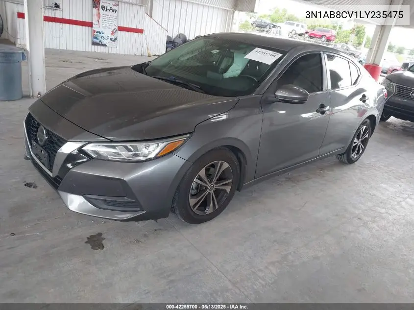 2020 Nissan Sentra Sv Xtronic Cvt VIN: 3N1AB8CV1LY235475 Lot: 42255700