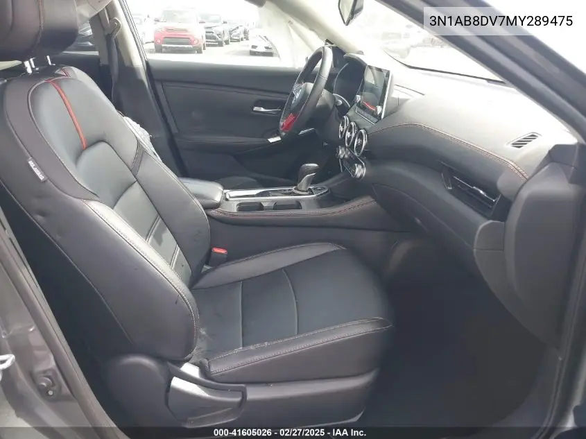 2021 Nissan Sentra Sr Xtronic Cvt VIN: 3N1AB8DV7MY289475 Lot: 41605026