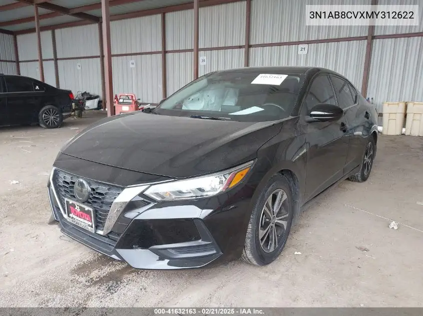 2021 Nissan Sentra Sv Xtronic Cvt VIN: 3N1AB8CVXMY312622 Lot: 41632163