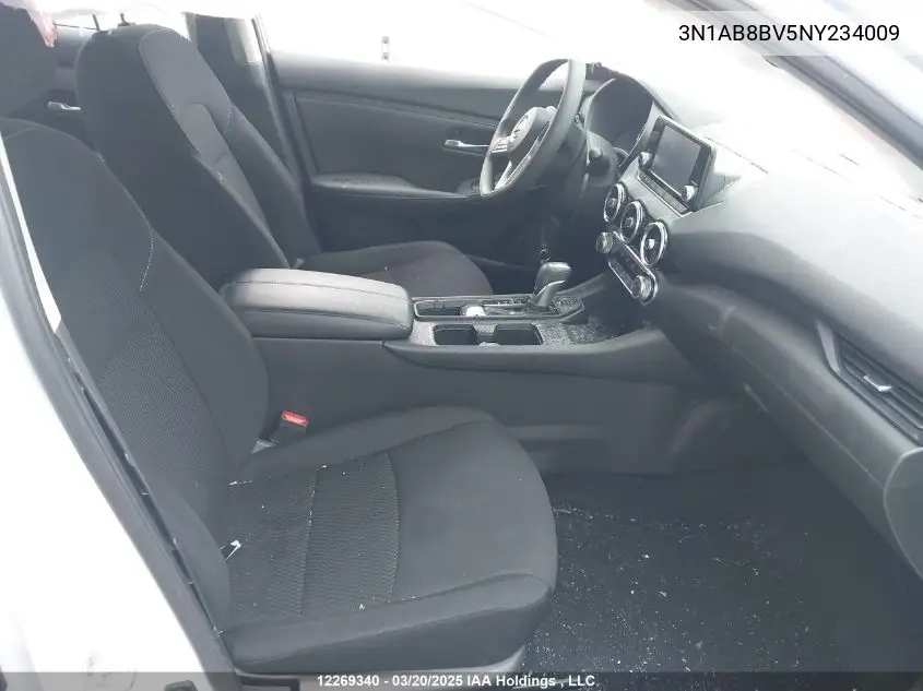 2022 Nissan Sentra S/S Plus VIN: 3N1AB8BV5NY234009 Lot: 12269340X