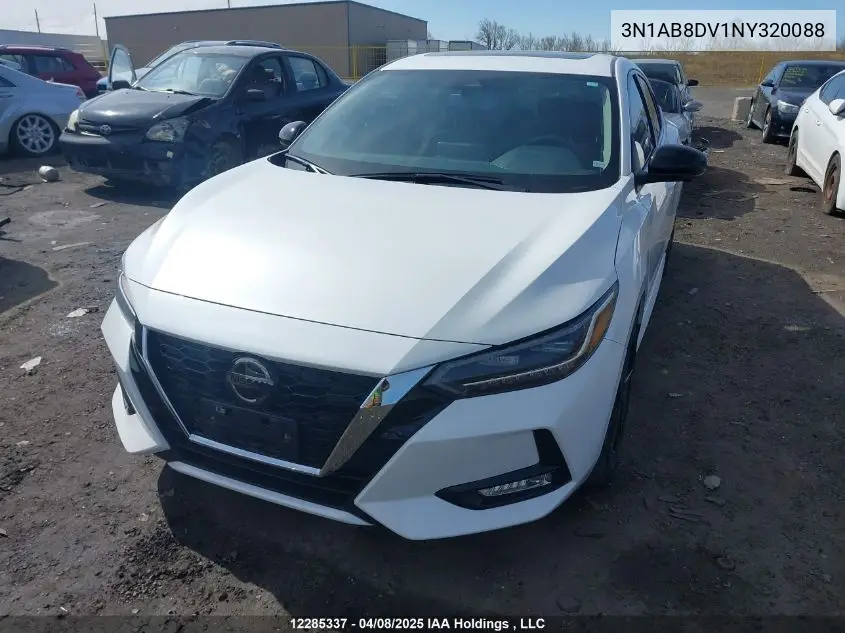 2022 Nissan Sentra Sr/Sr Midnight Edition VIN: 3N1AB8DV1NY320088 Lot: 12285337
