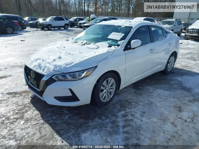 2022 Nissan Sentra S Xtronic Cvt VIN: 3N1AB8BV1NY276967 Lot: 41602718