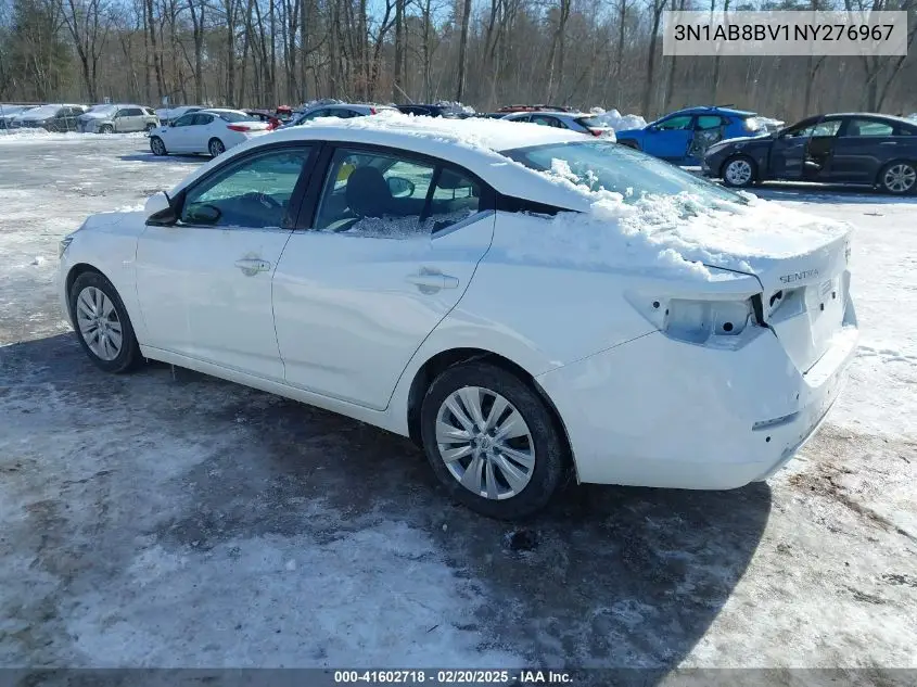 2022 Nissan Sentra S Xtronic Cvt VIN: 3N1AB8BV1NY276967 Lot: 41602718