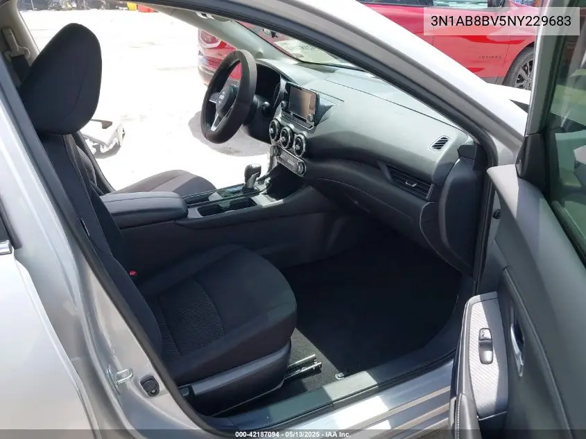 2022 Nissan Sentra S Xtronic Cvt VIN: 3N1AB8BV5NY229683 Lot: 42187094