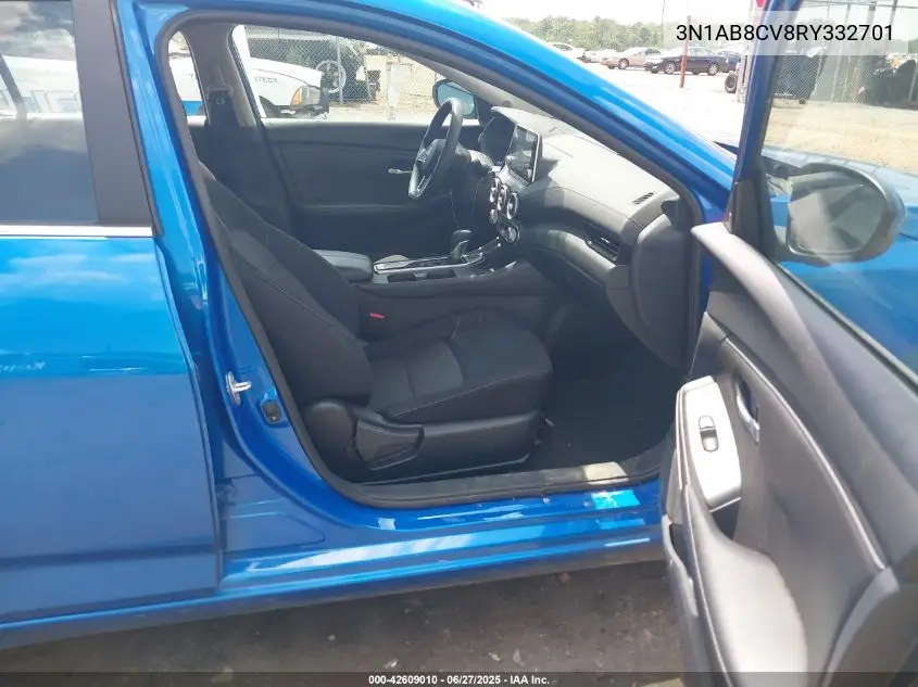 2024 Nissan Sentra Sv Xtronic Cvt VIN: 3N1AB8CV8RY332701 Lot: 42609010
