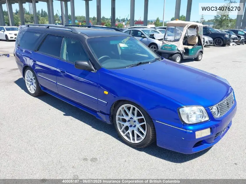 1999 Nissan Stagea VIN: WGC34076270 Lot: 40005187