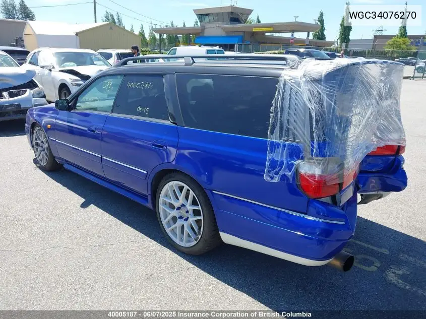 1999 Nissan Stagea VIN: WGC34076270 Lot: 40005187