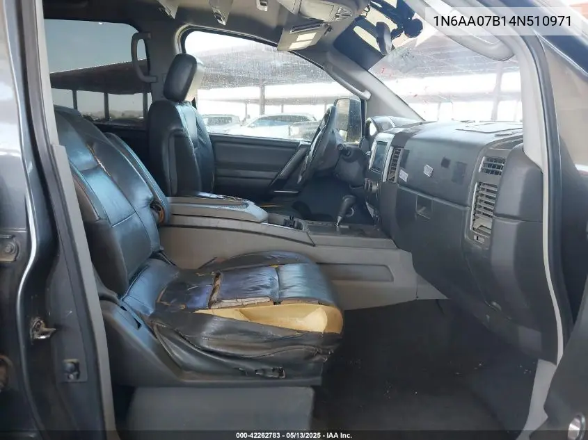2004 Nissan Titan Le VIN: 1N6AA07B14N510971 Lot: 42262783