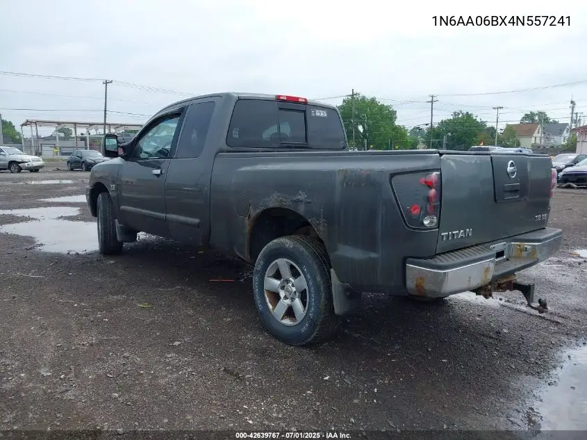 2004 Nissan Titan Se VIN: 1N6AA06BX4N557241 Lot: 42639767