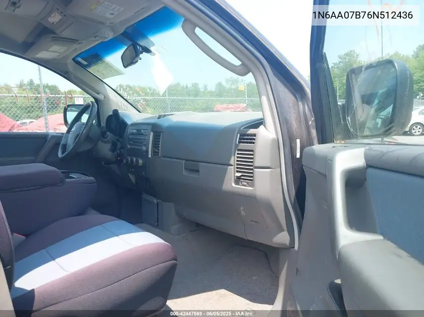 1n6aa07b76n512436 1N6AA07B76N512436 2006 Nissan Titan Se