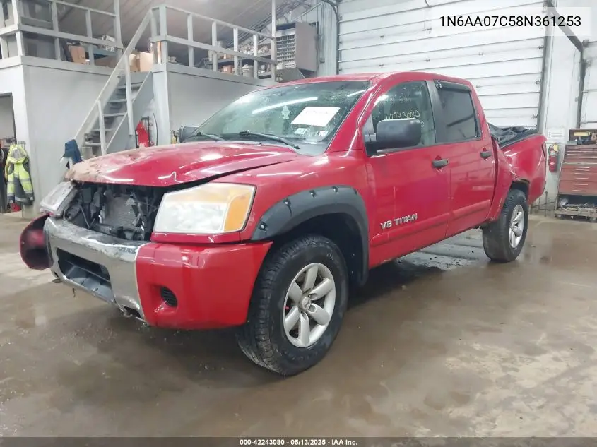 1n6aa07c58n361253 1N6AA07C58N361253 2008 Nissan Titan Le/Pro-4X/Se/Xe