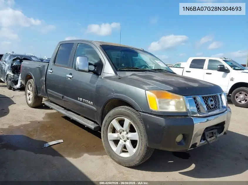1N6BA07G28N304693 2008 Nissan Titan Le