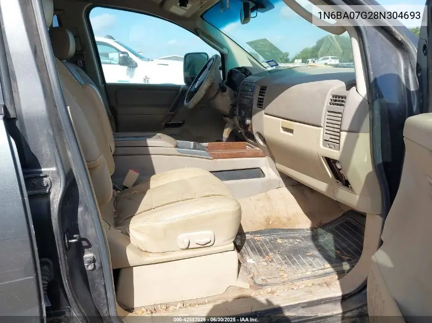 1N6BA07G28N304693 2008 Nissan Titan Le