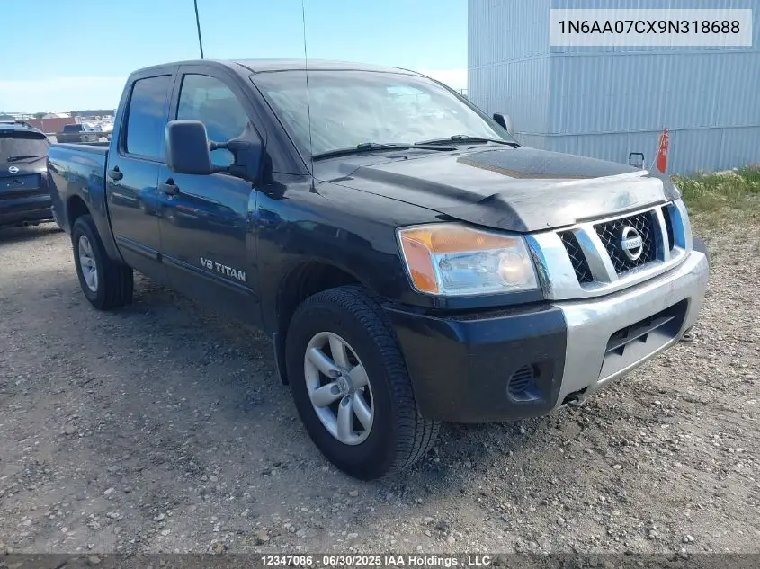 2009 Nissan Titan Xe/Se/Le/Pro-4X VIN: 1N6AA07CX9N318688 Lot: 12347086