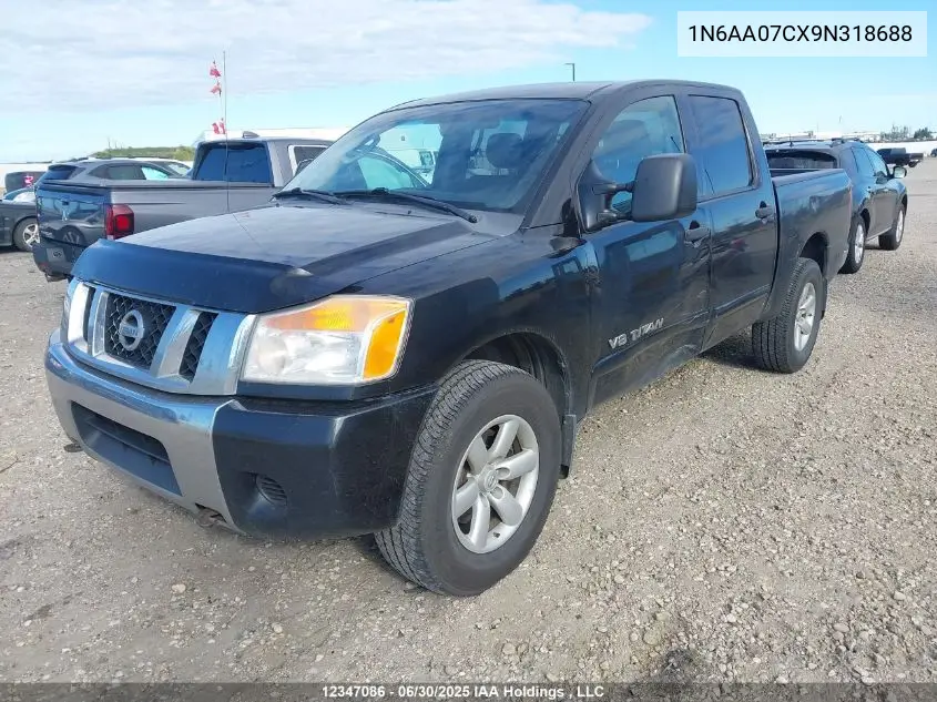 2009 Nissan Titan Xe/Se/Le/Pro-4X VIN: 1N6AA07CX9N318688 Lot: 12347086